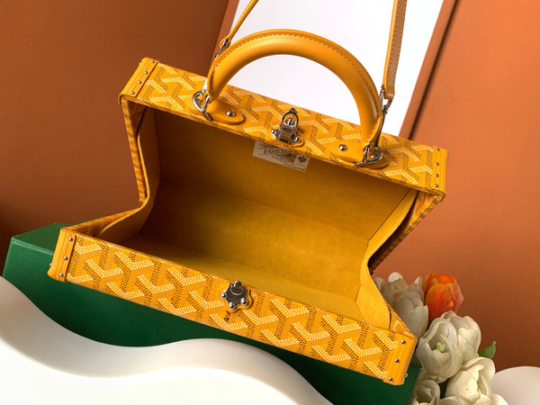 Goyard Grand Hotel Trunk Bag Yellow