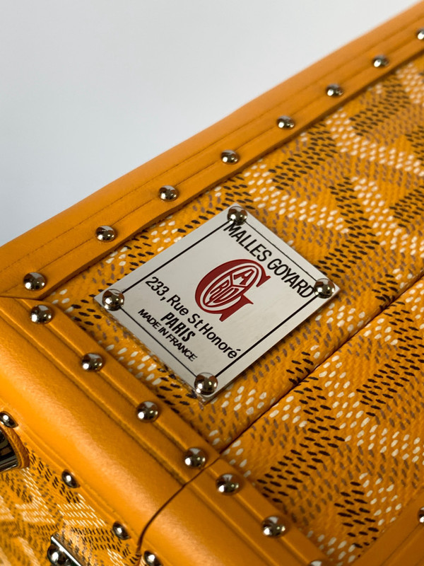 Goyard Grand Hotel Trunk Bag Yellow