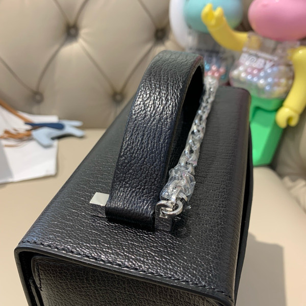 Hermes Cinhetic bag Black With Palladium Hardware
