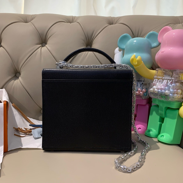 Hermes Cinhetic bag Black With Palladium Hardware