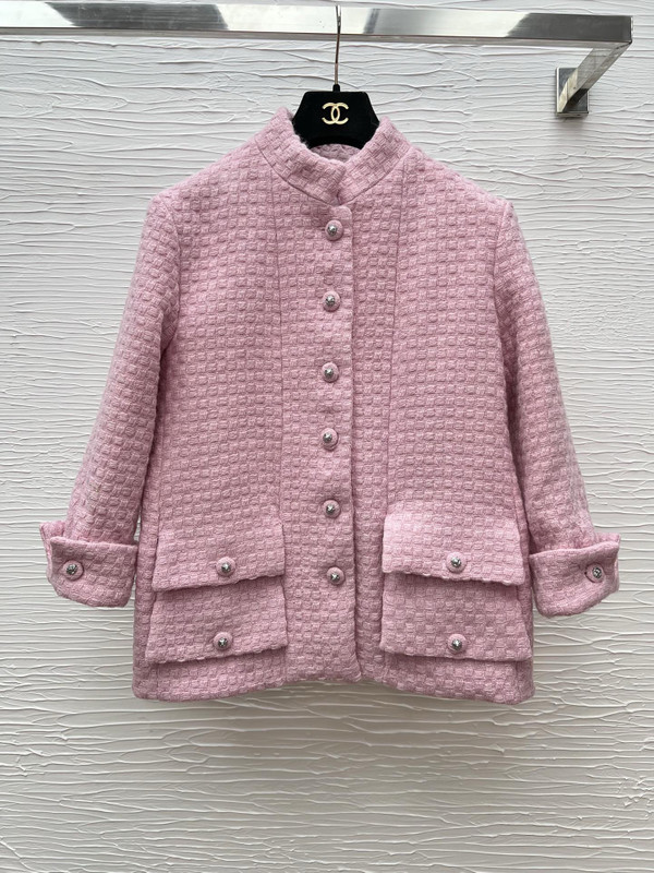 CHANEL FALL-WINTER 2024/25   JACKET   Wool Tweed  Light Pink