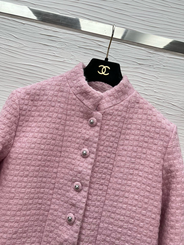 CHANEL FALL-WINTER 2024/25   JACKET   Wool Tweed  Light Pink