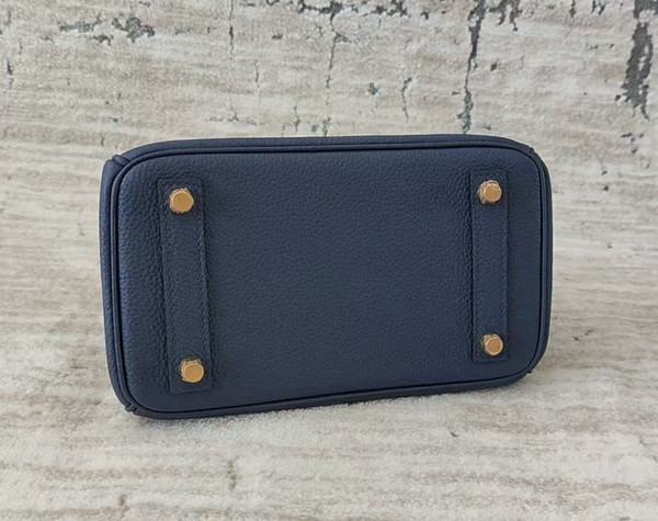 Hermès Navy Blue Birkin 20 Togo Leather Gold Hardware