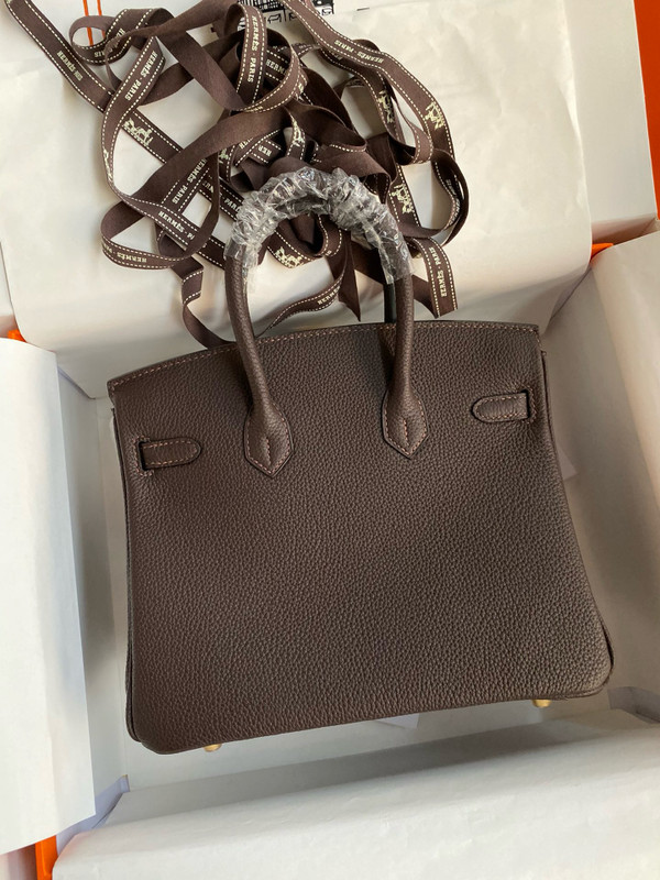 Hermes Cafe Birkin 25 cm Togo Gold Hardware