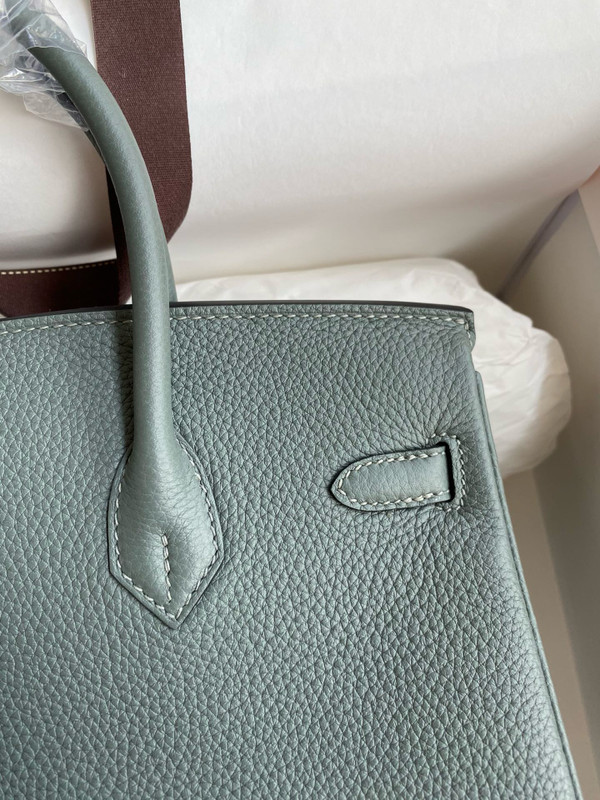 Hermes Vert Amande Birkin 25 cm Togo Gold Hardware