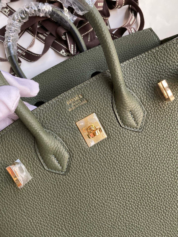 Hermes Vert Maquis Birkin 25 cm Togo Gold Hardware