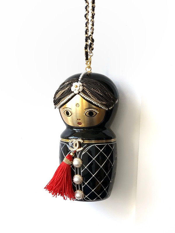 CHANEL Limited Edition Bombay Doll Clutch Bag