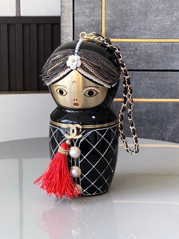CHANEL Limited Edition Bombay Doll Clutch Bag