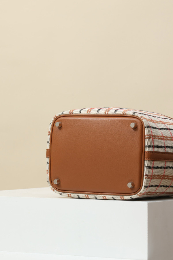 Hermes Picotin Lock 18 bag H canvas and Gold Swift calfskin with "Couverture Carre" embroidery