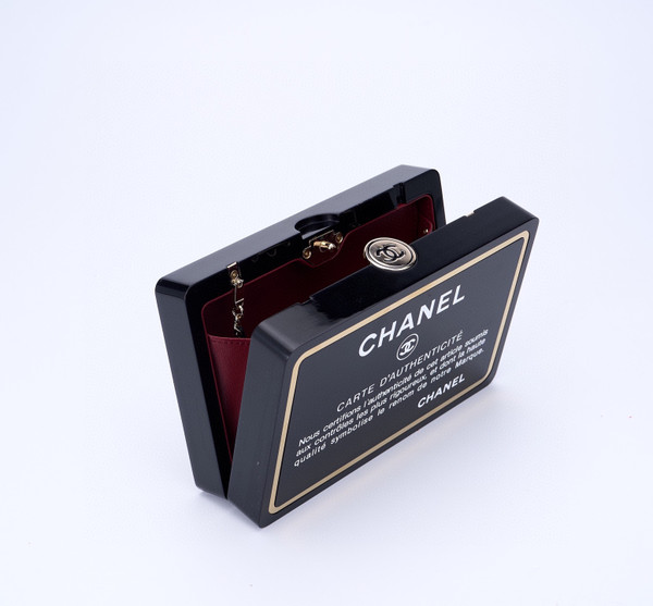 Chanel Minaudière Limited Edition Black Authenticity Card Gold-Tone Hardware