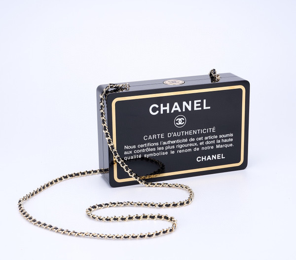 Chanel Minaudière Limited Edition Black Authenticity Card Gold-Tone Hardware