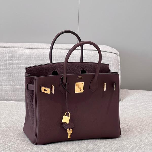 Hermès Roulis Birkin 30 cm Togo Leather Gold Hardware
