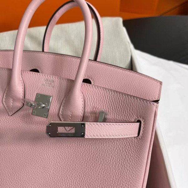 Hermes Sakura Pink Birkin 25 cm Togo Palladium Hardware