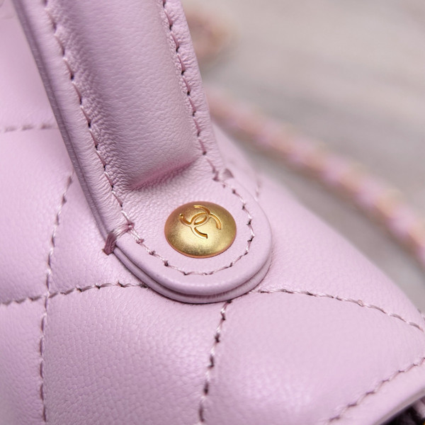 Chanel SMALL FLAP BAG WITH TOP HANDLE PINK