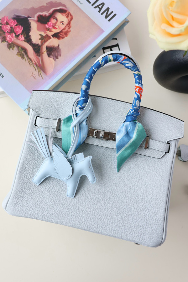 Hermes Gris Platine Birkin 25 cm Togo Palladium Hardware