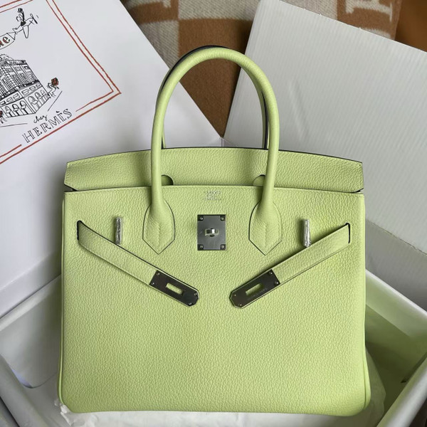 Hermès Birkin 30 cm Vert Absinthe Togo Leather Palladium Hardware