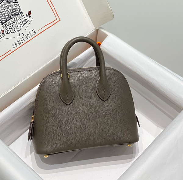 Hermes Bolide 1923 mini bag Evercolor Etain