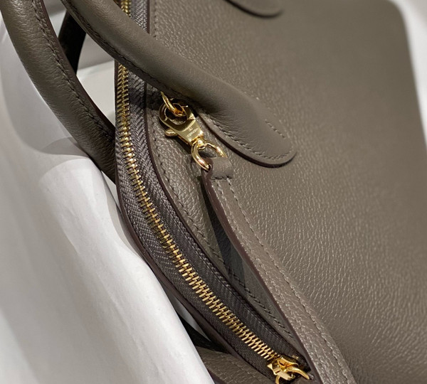 Hermes Bolide 1923 mini bag Evercolor Etain