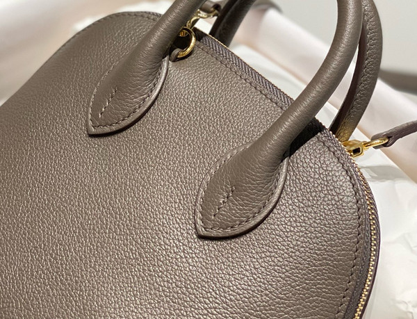 Hermes Bolide 1923 mini bag Evercolor Etain