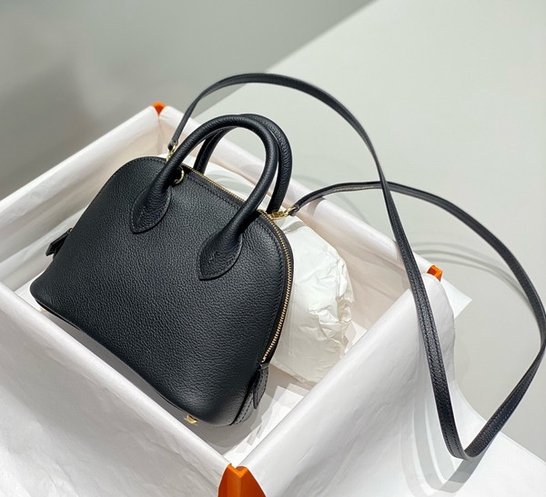Hermes Bolide 1923 mini bag Evercolor Black