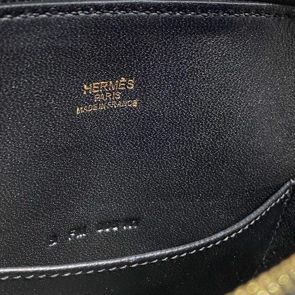 Hermes Bolide 1923 mini bag Evercolor Black