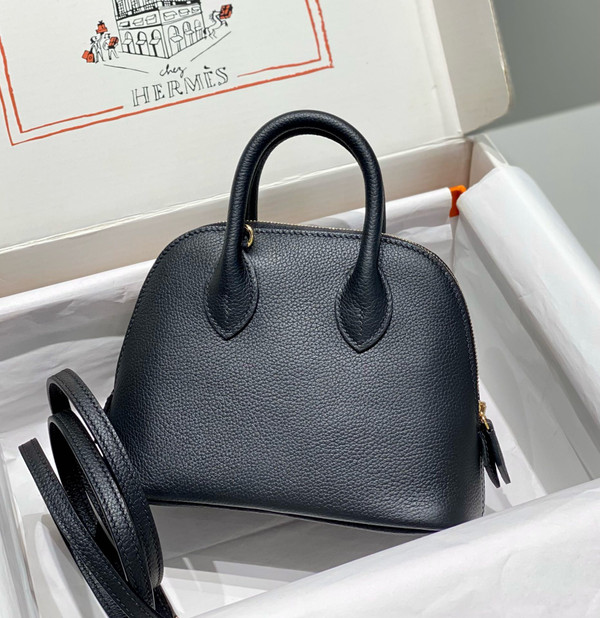 Hermes Bolide 1923 mini bag Evercolor Black