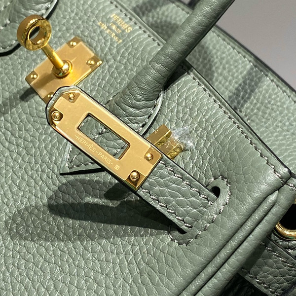 Hermès Birkin 20  Almond Togo Leather Gold Hardware
