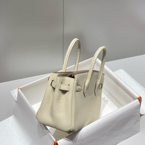 Hermès Birkin 20  Craie Togo Leather Gold Hardware