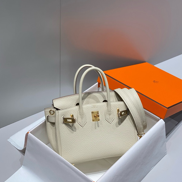 Hermès Birkin 20  Craie Togo Leather Gold Hardware