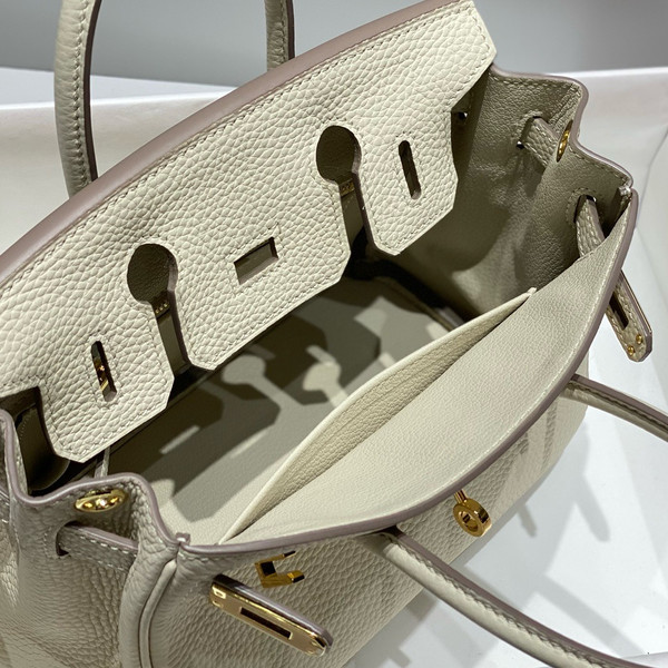 Hermès Birkin 20  Craie Togo Leather Gold Hardware