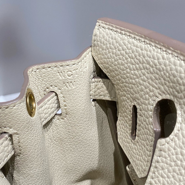 Hermès Birkin 20  Craie Togo Leather Gold Hardware