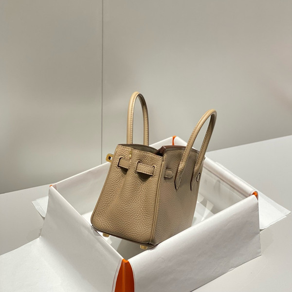 Hermès Birkin 20 Gris Tourterelle Togo Leather Gold Hardware