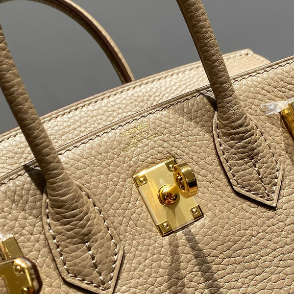 Hermès Birkin 20 Gris Tourterelle Togo Leather Gold Hardware