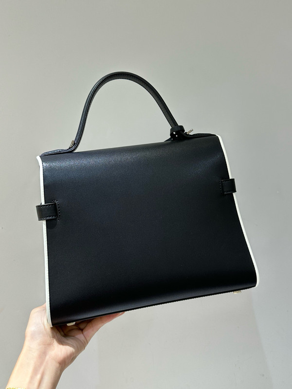 Delvaux Tempête MM Illusion Black & Ivory Box Calf