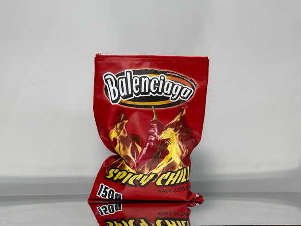 Balenciaga Limited Edition CHIPS BAG IN RED