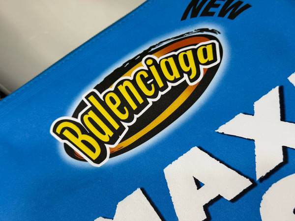 Balenciaga Limited Edition CHIPS BAG IN Blue