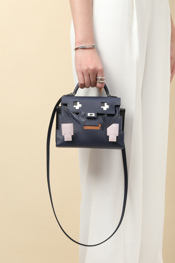 Hermes Kellydole Picto Black Alligator/Swift Leather（Kelly Idole Doll Bag 2022 ）