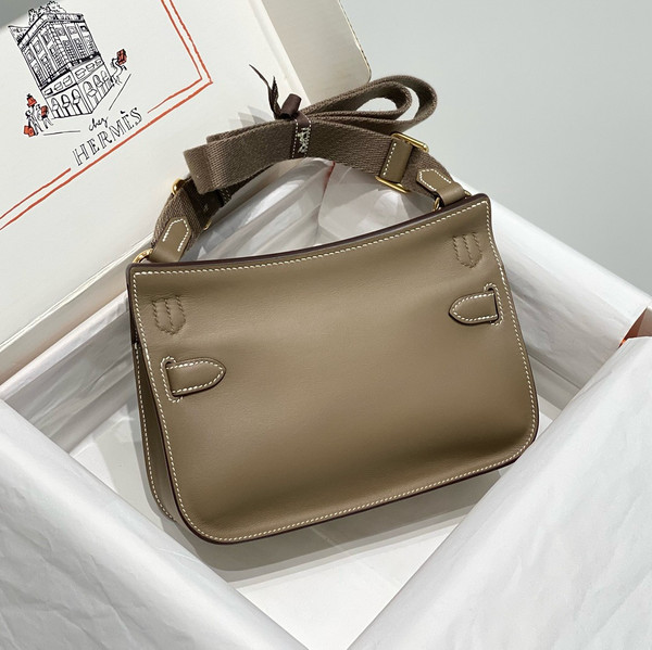 Hermès Jypsiere Mini Etoupe Swift Gold Hardware