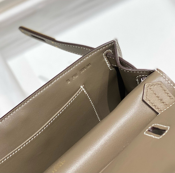 Hermès Jypsiere Mini Etoupe Swift Gold Hardware