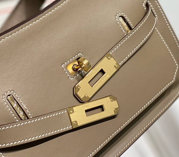 Hermès Jypsiere Mini Etoupe Swift Gold Hardware