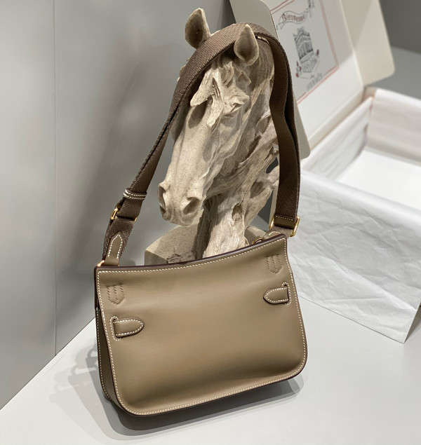 Hermès Jypsiere Mini Etoupe Swift Gold Hardware