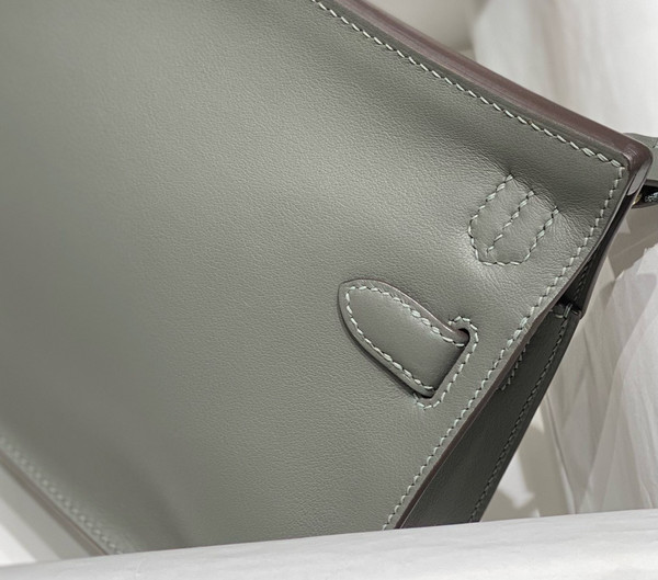Hermès Jypsiere Mini Gris Meyer Swift Gold Hardware