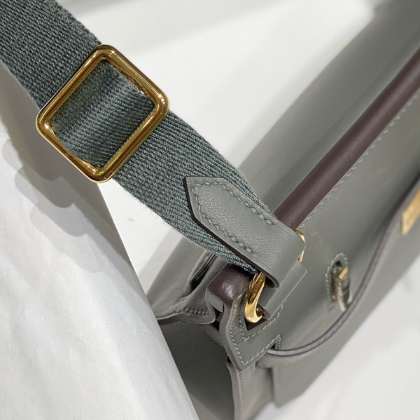 Hermès Jypsiere Mini Gris Meyer Swift Gold Hardware