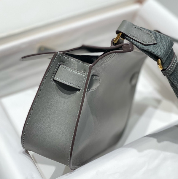 Hermès Jypsiere Mini Gris Meyer Swift Gold Hardware