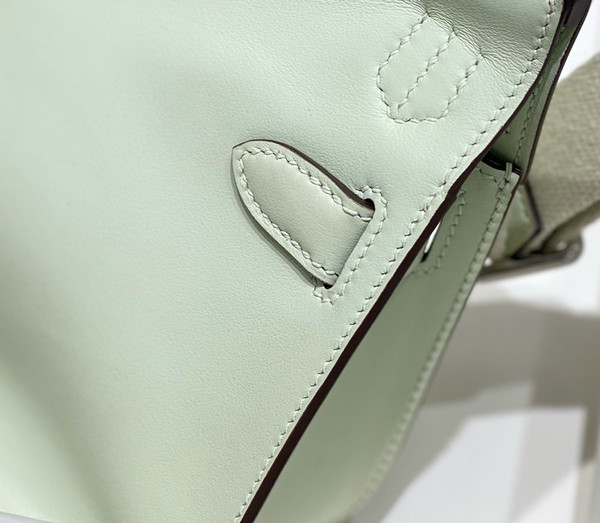 Hermès Jypsiere Mini Vert Frizz Swift Paladium Hardware