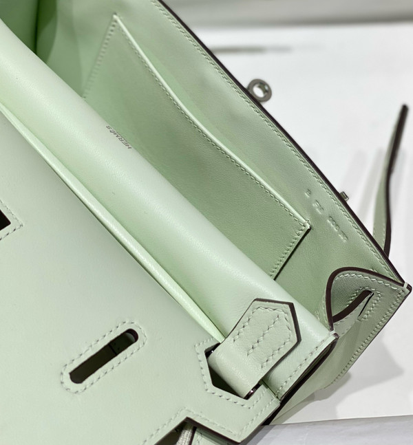 Hermès Jypsiere Mini Vert Frizz Swift Paladium Hardware