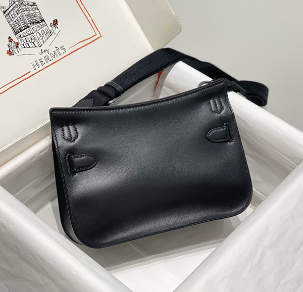 Hermès Jypsiere Mini Black Swift Paladium Hardware