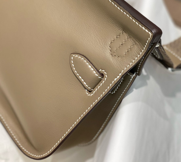 Hermès Jypsiere Mini Etoupe Swift Paladium Hardware