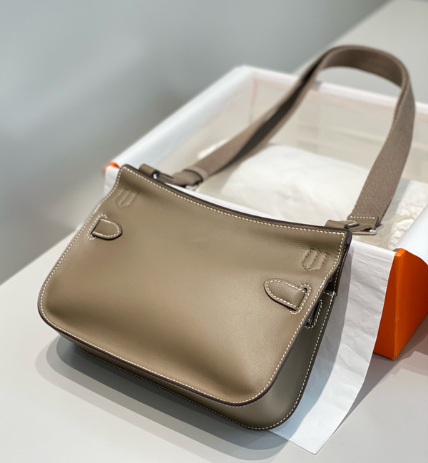 Hermès Jypsiere Mini Etoupe Swift Paladium Hardware