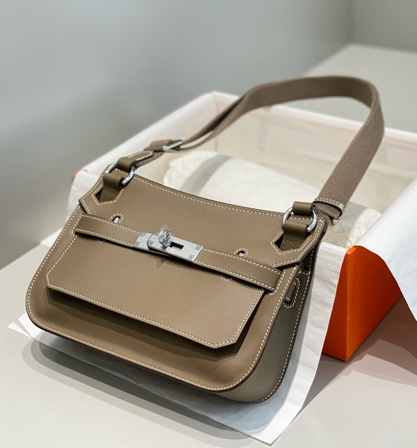 Hermès Jypsiere Mini Etoupe Swift Paladium Hardware